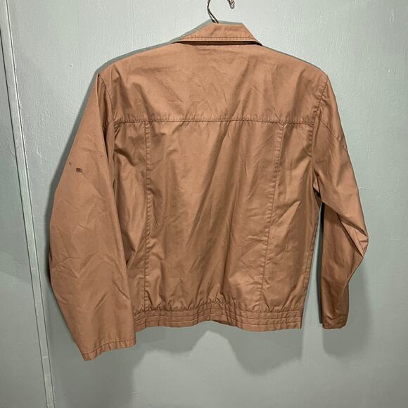 GAP Mens Khaki Bomber Jacket Medium Vintage Zip Up Casual Outerwear - Picture 6 of 7